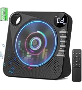 Portable CD Player with Bluetooth, 4000mAh Recheageable Desktop CD Players for Home, CD Music Pla...