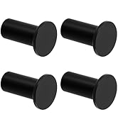 SAYAYO Black Towel Hooks for Bathrooms, Heavy Duty Wall Hooks for Hanging, Modern Coat Hook Robe ...