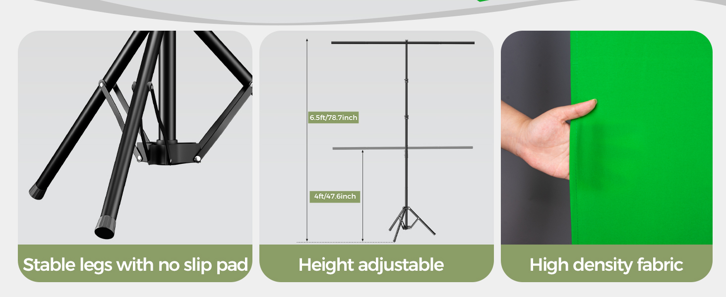 green screen backdrop with stand