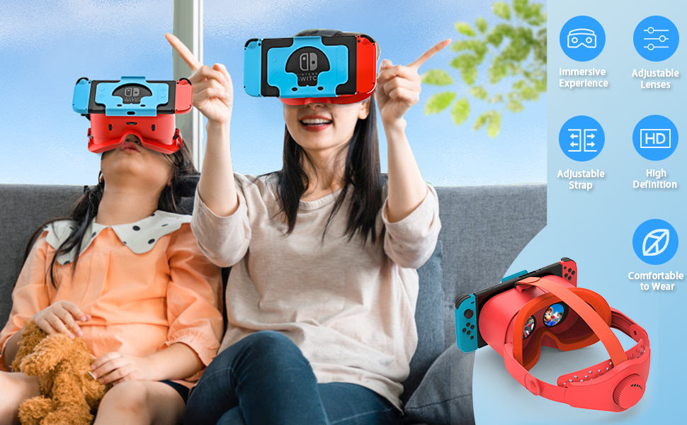 Upgraded VR Headset for Nintendo Switch &amp;amp; Switch OLED
