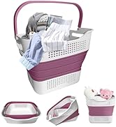 DoroSun Collapsible Laundry Basket Pop Up Hamper with Handle for Adults Kids, 30L(8 Gallon) Folda...