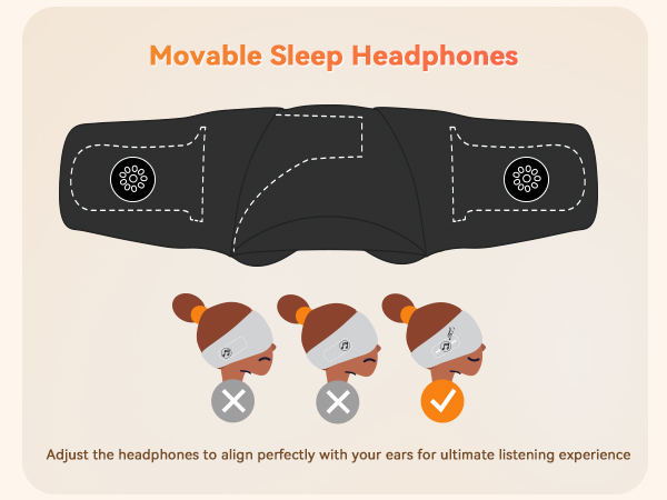 Movable Sleep Headphones