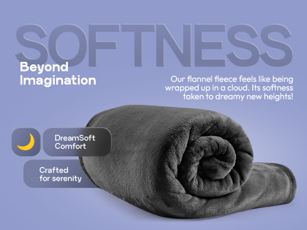grey fleece blanket