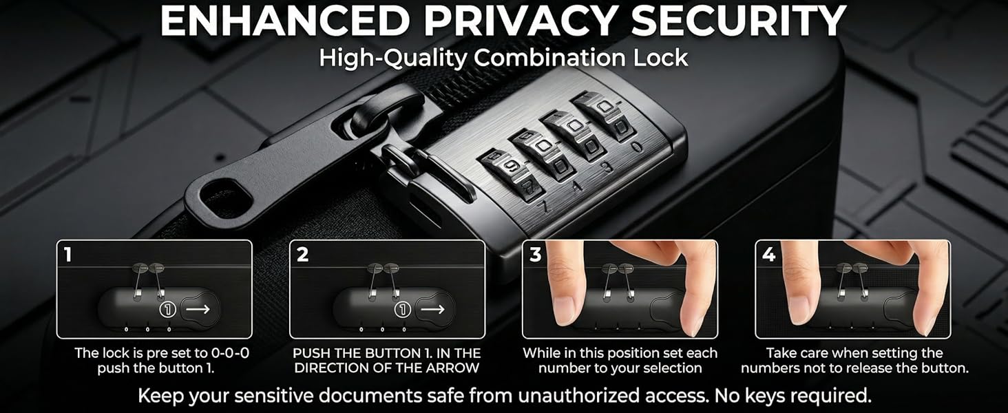 multi layer document organizer with zipper compartments