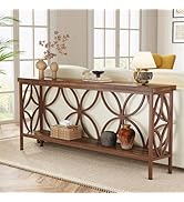 Tribesigns 70.9-Inch Narrow Sofa Table, Industrial Long Sofa Table Behind Couch, Entry Console Ta...