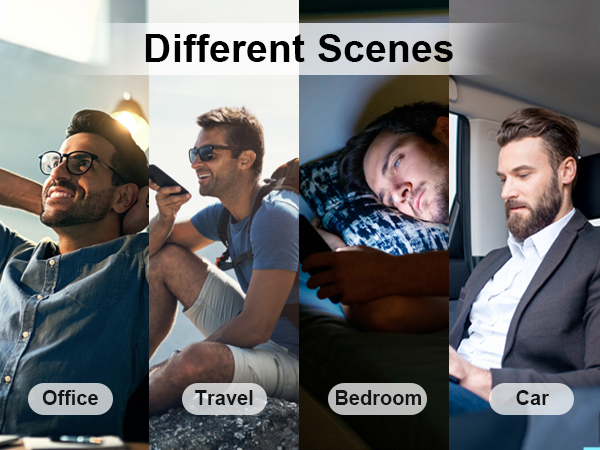 different scenes