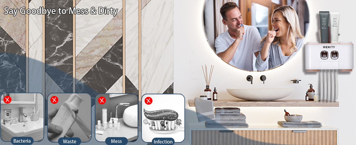 Toothbrush Holder Wall Mounted