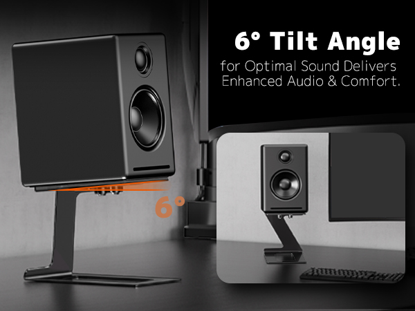 6° Tilt Angle for Optimal Sound Delivers Enhanced Audio &amp;amp; Comfort.