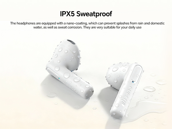 Sweatproof earbuds