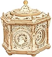 ROKR 3D Wooden Puzzles Music Box (Secret Garden) - Model Kits for Adults Spinning Musical Jewelry...