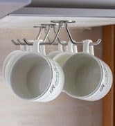 5-mug hooks under cabinet