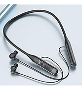 Neckband Bluetooth Headphones 100H Playtime Deep Bass Earphones Bluetooth 6.0 Headset Card-Insert...