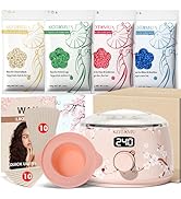 KOTAMU Waxing Kit for Women &amp; Men, Wax Warmer for Hair Removal, Digital Wax Kit with Silicone Pot...