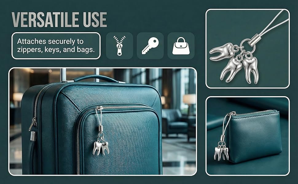tooth keychain