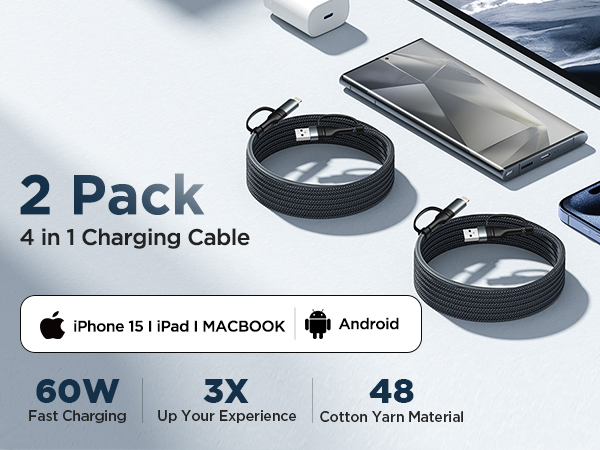 4 in 1 charging cable