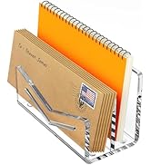 Beego Envelope and Mail Organizer Countertop - 2 Compartments Clear Acrylic Desk Organizer Letter...