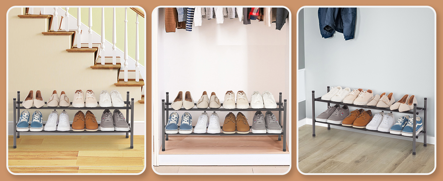 metal shoe rack