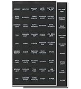 BUNKER INDUST Set of 2 Decal Sticker Label Sheet for Caravan Marine Boat Dash Board Instrument Ro...