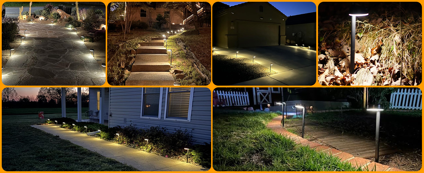solar path light outdoot waterproof