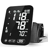 Blood Pressure Monitor Upper Arm BP Machine for Home Use Accurate Large Adjustable 8.7"-16.5" Cuf...