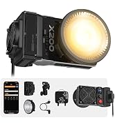 ZHIYUN MOLUS X200 Bi-Color Standard 200W Video Light [Official] Handheld Continuous Output Light ...