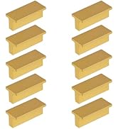 Wealrit 10 Pack Drawer Pulls 2 Inch Length T Shaped Cabinet Pulls Knobs for Dresser Drawer Rectan...