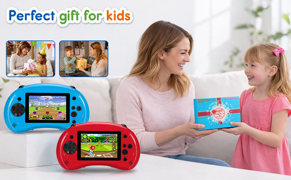 Handheld Game for Kids, 3.2&amp;#34; HD Screen with 213 Retro Video Games