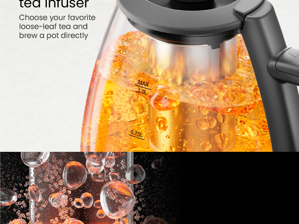 Integrated tea infuser
