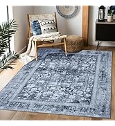Domitapis Area Rug 5×7, Vintage Boho Rug,Ultra-Soft Low Pile, Washable, Non Slip,Stain Resistant ...