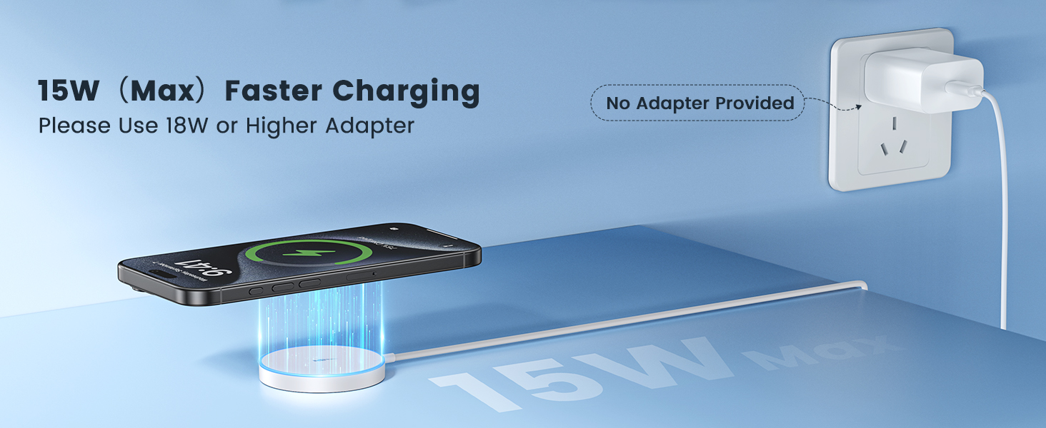15W(Max)Faster charging