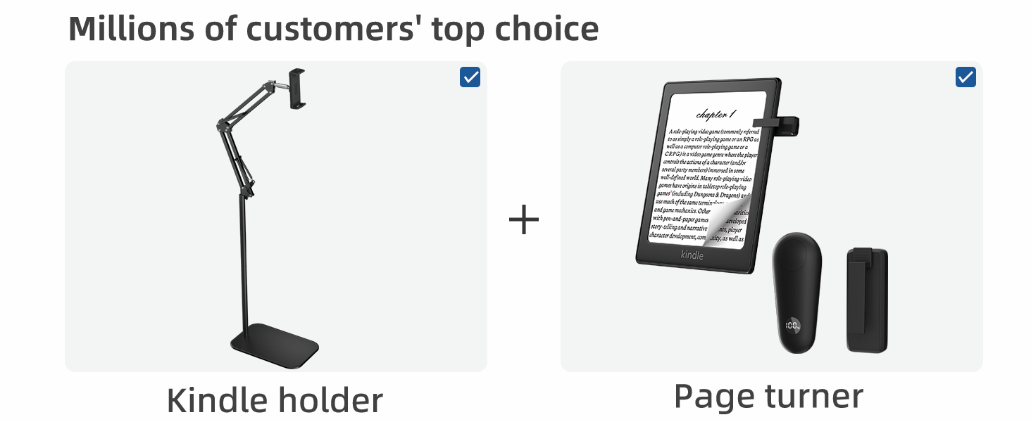 Kindle holder with page turner is customers top choice