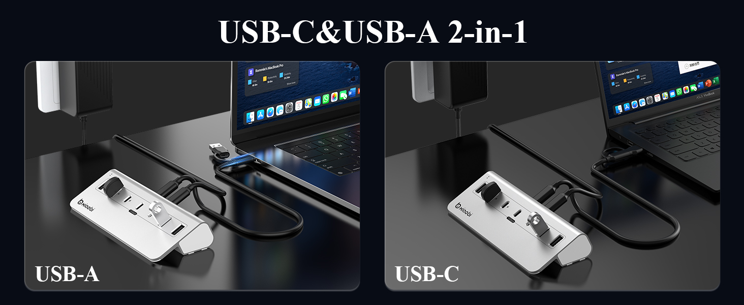 powered usb hub 10 usb-c