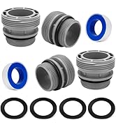 Hose Conversion Adapters Kit for Intex &amp; Coleman Pools, 4560 40mm Hose to 1 1/2 Inch Filter Hose ...