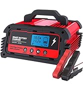 BMK Car Battery Charger, 12V/24V 5/10/20A Fully Automatic Battery Smart Repair Charger for Car Mo...