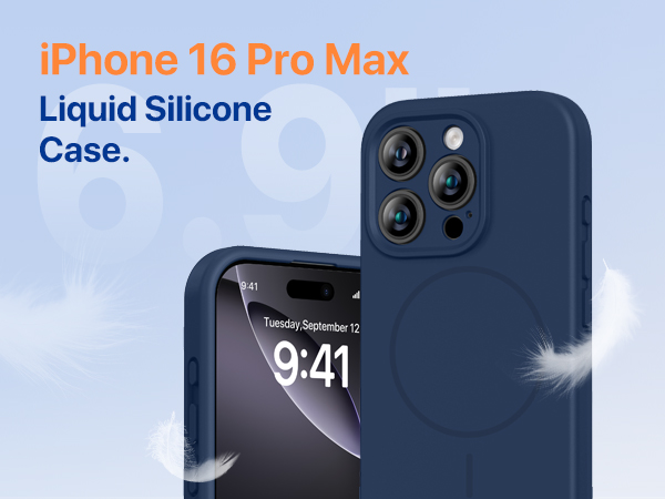 iPhone 16 Pro Max liquid silicone case