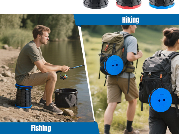 Collapsible Retractable Stool for Fishing