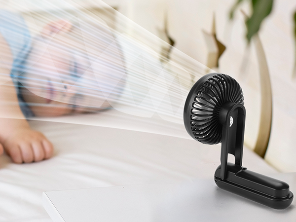 electric fan portable handheld folding rechargeable handheld fan