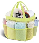 Attmu Mesh Shower Caddy Portable, Quick Dry Hanging Shower Tote Bag for College Dorm Room Essenti...