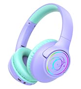 Kids Bluetooth Headphones, 85H Playtime Wireless Headphones for Kids, Colorful LED Lights, 85/94d...