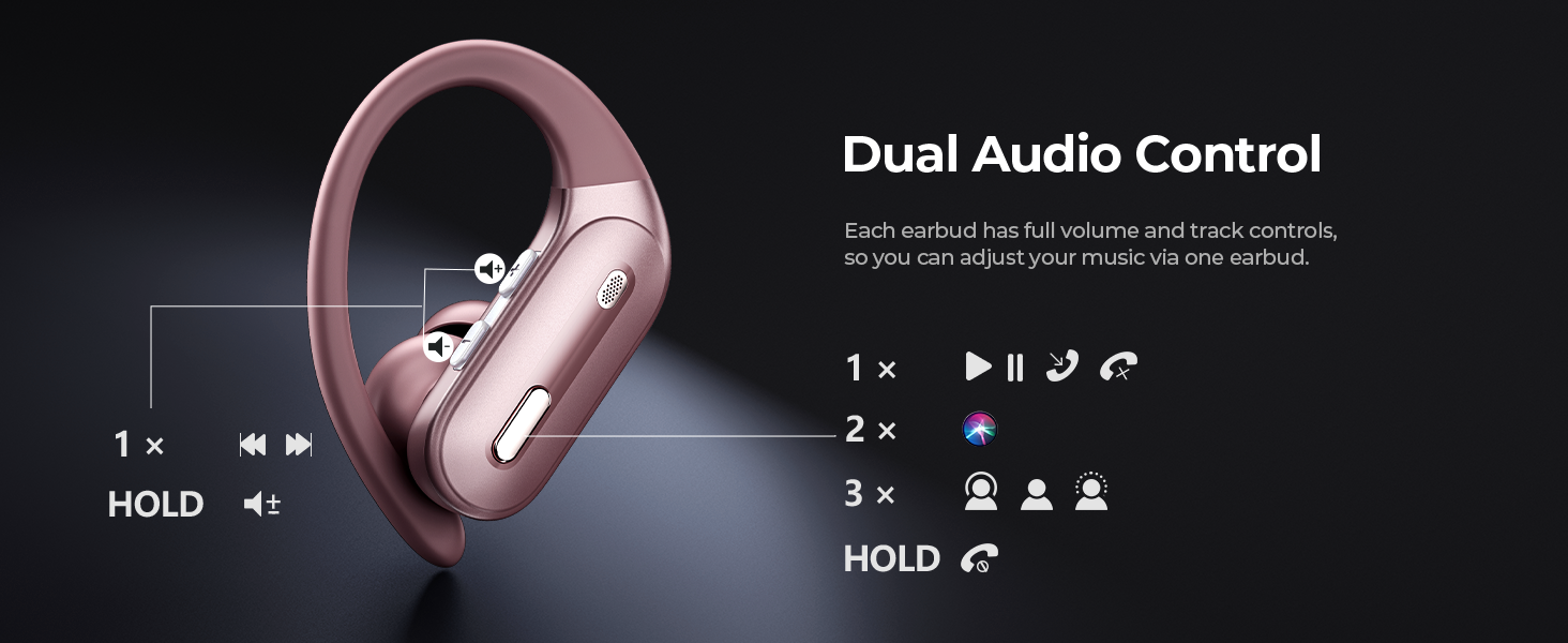 wireless earbuds with earhooks