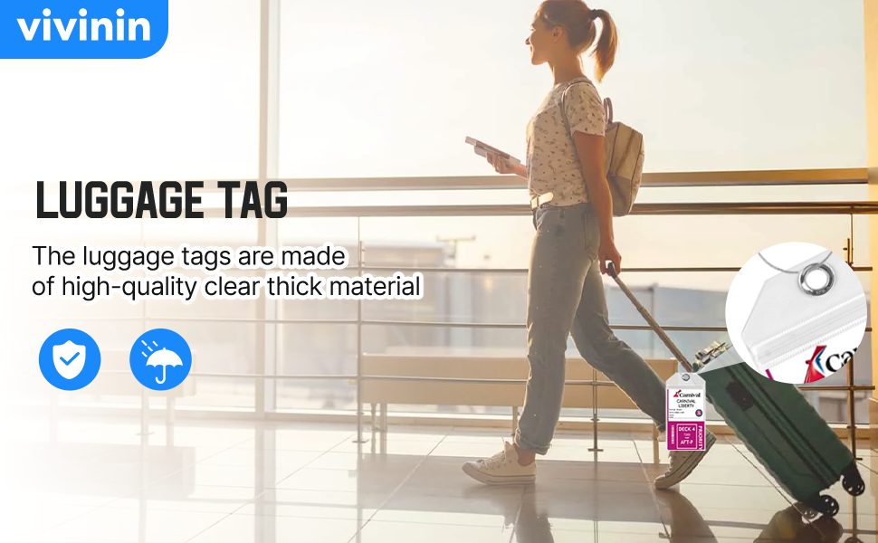 8-Pack Luggage Tag