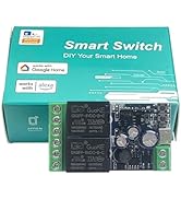 Uuhafsa 2 Channels WiFi Smart Switch, DC 5V 12V 24V 36V Passive Output Relay Module Ewelink APP W...