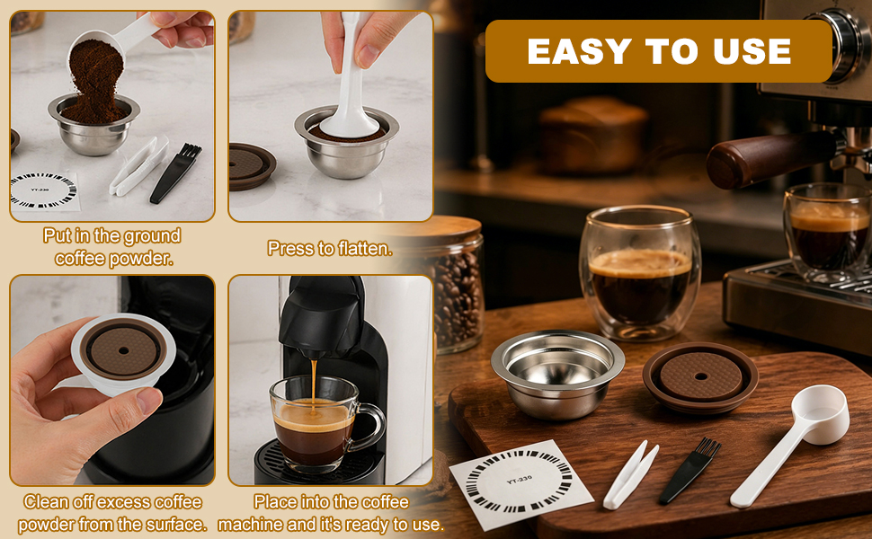 Reusable Coffee Capsule Kit