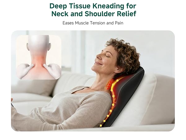 Back Neck Shoulder Massager for Pain Relief Deep Tissue