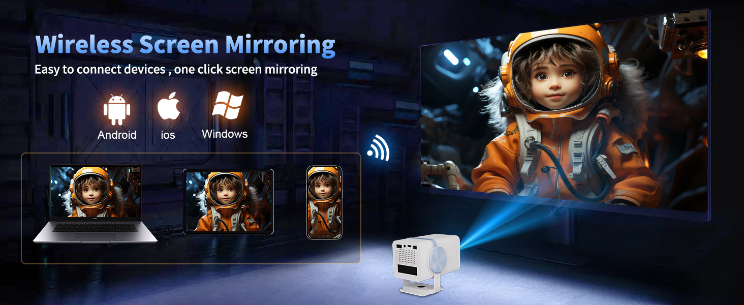 ,Projector with App buit in,Projector ,Poryector,proyector portátil 4k