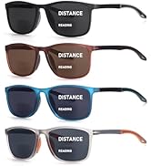 BLOEXCLU Bifocal Reading Sunglasses for Men UV400 Protection Outdoor Bifocals Sun Readers Men Wom...