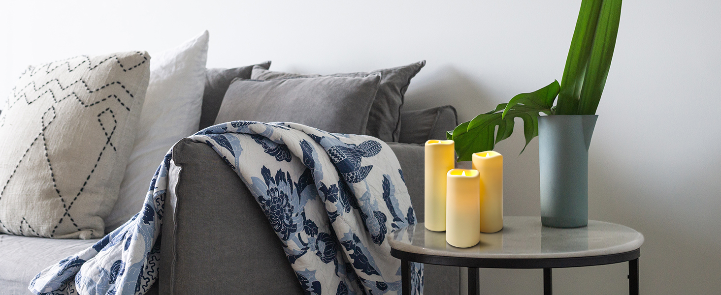 flameless pillar candles