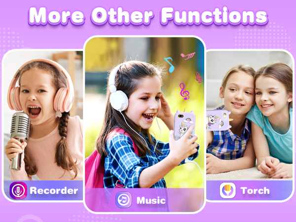 Toys for Age 6 7 8 9 10 11 12 Year Old Kids Smart Phone for Girls Toys Touchscreen Learning Toy