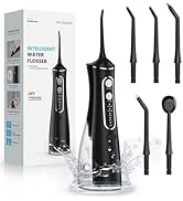 OasiSmile Water Flosser for Teeth Cleaning: 300ML Cordless Oral Irrigator with DIY Strength for D...