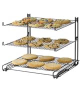  Nifty 3-Tier Cooling Rack – Non-Stick Coating, Wire Mesh Design,